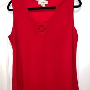 Red blouse